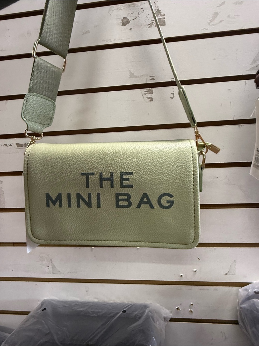 THE MINI BAG Crossbody in Sage Green